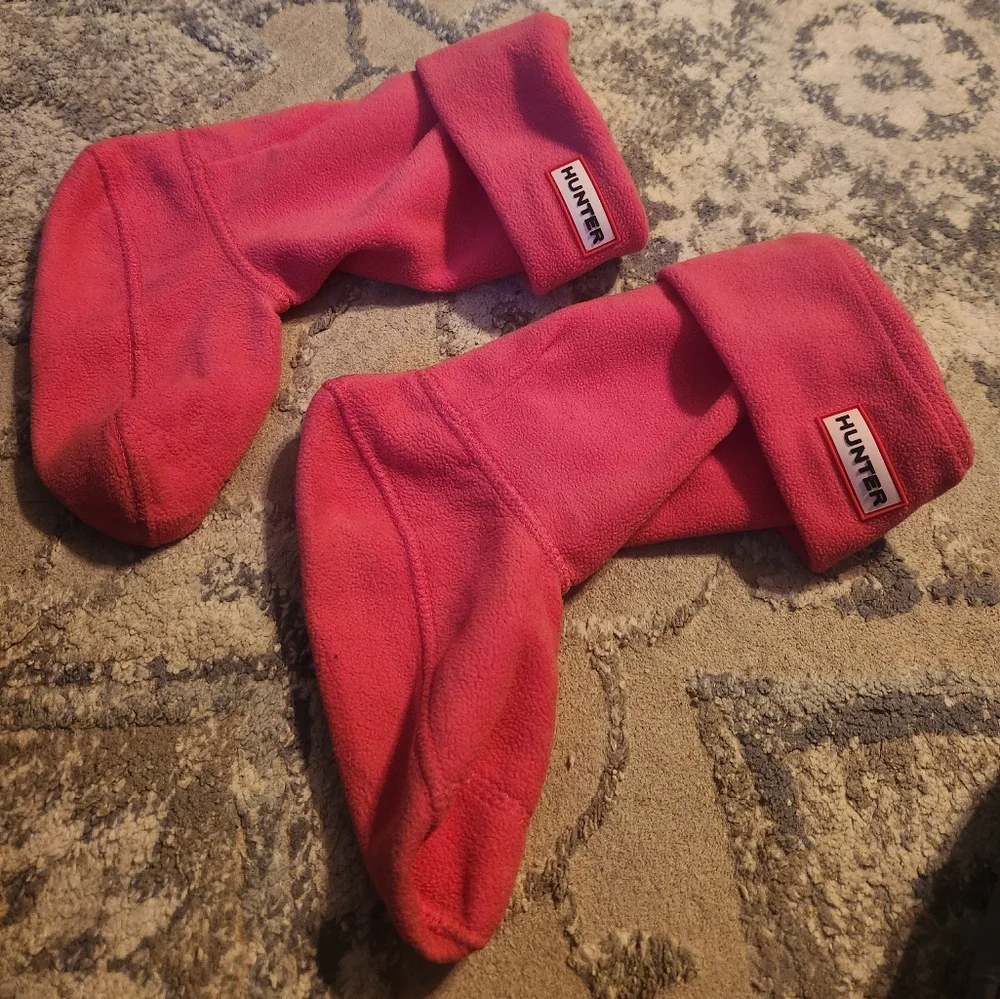 Hunter Kids Boot socks Pink Size Large (fits size 1 to 3)